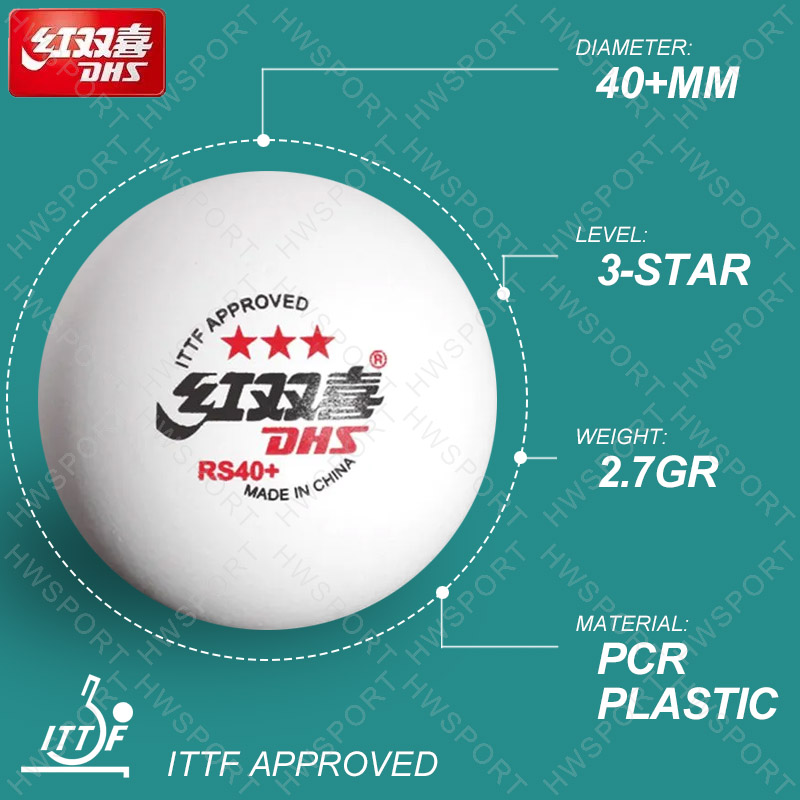 DHS Table Tennis Balls RS40+ B - Table Tennis Ball Brand recensione e prezzo