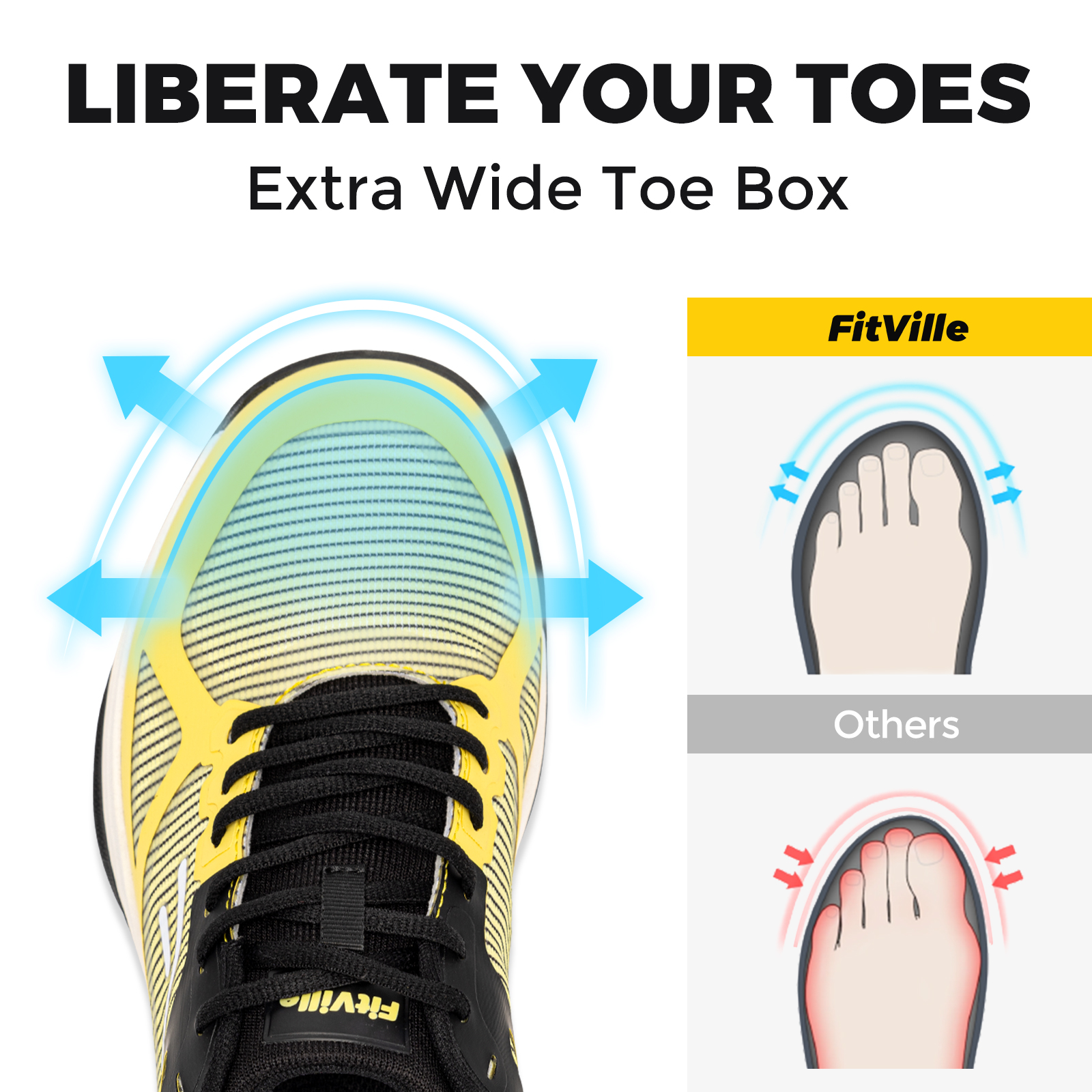 FitVille Wide Pickleball Shoes - Table Tennis Men recensione e prezzo