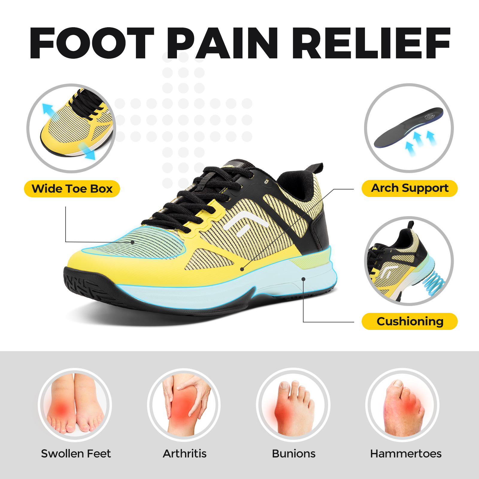 FitVille Wide Pickleball Shoes - Table Tennis Men recensione e prezzo