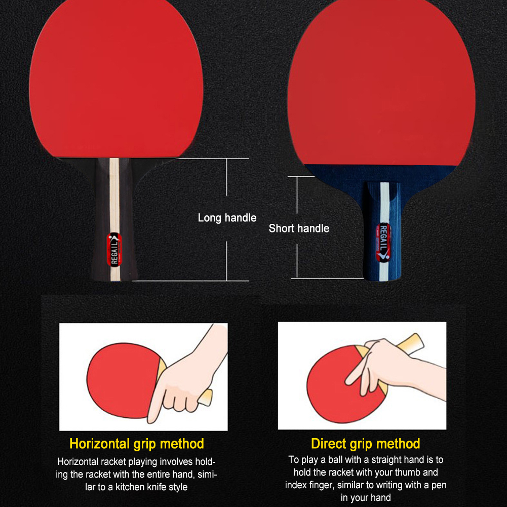 Table Tennis Racket 2 Rackets  - Table Tennis How To Play recensione e prezzo